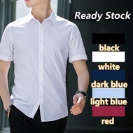 Ready Stock Men Short Sleeve Shirt Casual Kemeja Lelaki Suit Shirt Slim Fit Plus Size M-5XL