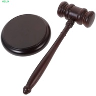 HELIX Judge Hammer, Wood Gavel Durable Base Costume Sound Block, High Quality Attorney Decorative Ha