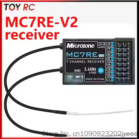 Microzone Mc7re-V2 Receiver 6ch Mc6re Mc7rb 8ch For Mc6c Mc8b Controller Transmitter Rc Airplane Dro