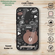 Casing For Xiaomi Redmi 5A - Case Redmi 5A ( Brown ) – Softcase Pro Camera – Softcase Glossy Mewah