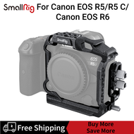 SmallRig Khung Máy ảnh "Black Mamba" Nửa lồng & Kẹp cáp cho Canon EOS R5 / R5 C / R6 3656