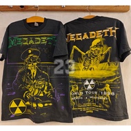 [23] MEGADETH world tour '98 bio washed Big Screen vintage shirt Rock