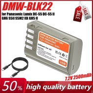 7.2V 2500mAh DMW-BLK22 Camera Battery for Panasonic Lumix DC-S5 DC-S5 II GH6 S5II S5M2 IIX GH5 II