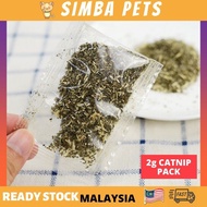 Ready Stock 2g Premium Catnip Catmint Catwort Catswort Cat Repacking Fine Cut Herb Coarse Cut Pokok Galak Kucing