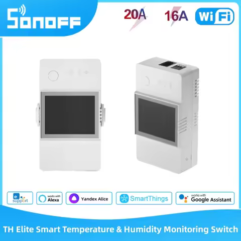 SONOFF TH Elite 16A/20A Smart WiFi Temperature & Humidity Switch MS01 Soil Moisture,Sensor WTS01 Wat