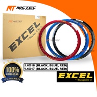 EXCEL TAKASAGO JAPAN ALLOY RIM SATU SET 1.60X18 1.60X17 BLUE BLACK RED RXZ LC135 Y15ZR EX5 LAGENDA