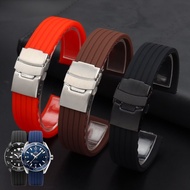2024new waterproof silicone watch strap for men and women suitable Omega Armani Huawei