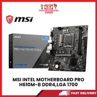 MSI INTEL MOTHERBOARD PRO H610M-B DDR4,LGA 1700