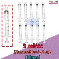 Disposable Syringe 3ml/cc (10pcs.)