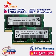 SK HYNIX 16Gb 32Gb 64Gb 3200Mhz ช่อง Ddr4หน่วยความจำแล็ปท็อปคู่ Sodimm แรม Pc4 25600S