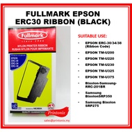 Fullmark Epson ERC 30 34 38 ERC30 ERC34 ERC38 Black N636BK Bixilon Ribbon for EPSON TM-U200 U220 U23