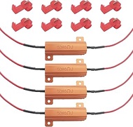 ​ZOKYUYS 4pcs Turn Signal LED Resistor Kit,Fix The Flickering Led Turn Signal Light,50w 6ohm Load Re