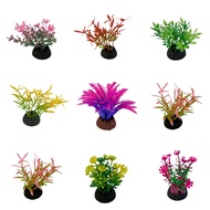 Simulation Aquatic Plants Mini Foreground Grass Plastic Plants Flower Fish Tank Turtle Tank Aquarium