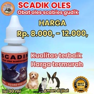 obat scabies gudik oles scadik 30 ml obat kutu jamur scabies gudik Ringworm untuk hewan kelinci Kuci