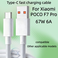 For Xiaomi POCO F7 Pro Fast Charging Cable typc-C 67W 6A