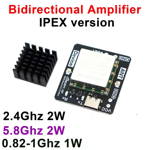 IPEX 915M 2.4G 5.8G Bidirectional POWER Amplifier FOR RF Signal RX/TX LORA 868Mhz Helium Miner WiFi 