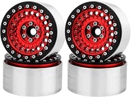 Aluminum Circular Step Subsidence 2.2" Beadlock Wheel Rim for 1/10 SCX10 I II III Capra TRX4 VS4-10 