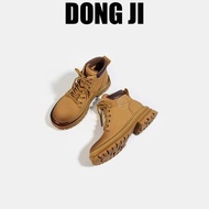 Ongi Martin Boots Women Retro British Thickened Martin Boots Rhubarb Boots