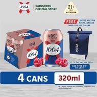 1664 Rosé Beer Can Premium Wheat Beer 4.5% Alcohol (320ml x 4)