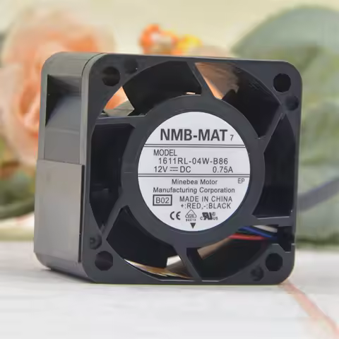 NMB-MAT 12V 0.75A 17000RPM4028 40MM 4CM 40x40x28MM 1U 2U Server Fan Big Power 1611RL-04W-B86 Cooling