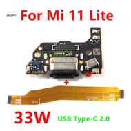 For Xiaomi Mi 11 Lite 5G / Mi 11 Lite 33W USB Board Charger Charging Dock Port Connector Flex Cable 