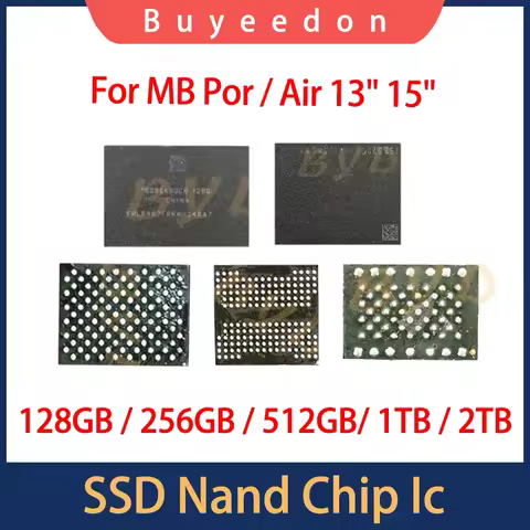 Original SSD Chip for Macbook Pro Air A1706 A1707 A1989 A1990 A1932 A2179 A2337 A2338 A2681 256GB 51