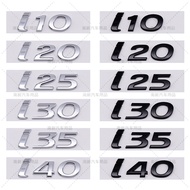 3D ABS i10 i20 i30 i40 i25 i35 Letter Labels Emblem Car Rear Boot Refit Trunk Sticker Auto Fender Si
