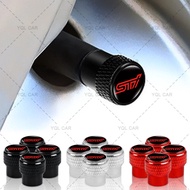 4pcs Metal Threaded Car Tire Air Cap 3D Car Logo Valve Anti-dust Cap for Subaru XV Legacy Forester I