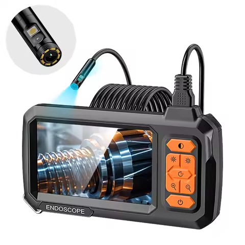 Single Dual Endoscope Camera HD1080P 8MM 2M-100M Cable 4.3'' IPS Screen Pipe Inspection Borescope fo