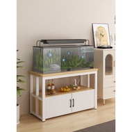 QM🏅Fish Tank Cabinet Fish Tank Shelf Metal Household Living Room Aquarium Base Cabinet Aquarium Fish Tank Base Cabinet L