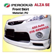 PERODUA ALZA SE 2010-2013 FRONT SKIRT LIP BODYKIT BODY KIT Material : PU