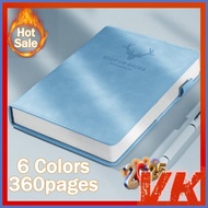 VK A5 Notebook 360pages Notepad PU Leather Cover School Supplies Light Blue Journal Notebooks G