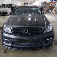 For Mercedes W204 S204 A204 C Class Front Bumper Lip Spoiler Splitter Diffuser C63 AMG Sedan/Coupe/E
