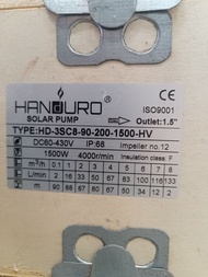 ปั้มน้ำโซล่าเซลล์HANDURO 750-2200  HV