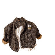 HUANGHU Store "2024 Autumn Kids' Leopard Print Jackets - Korean Style Boys' &amp; Girls' Outerwear in Malaysia"