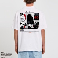 FERRARI F40 LBWK LIBERTY WALK Sports Car Print T-Shirt 100% Cotton Men's Loose Racing Lovers Short S