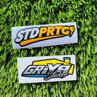 Stiker STDPRTG sticker cutting standar porting viral beat vario aerox ninja