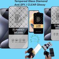 Tempered Glass Diamond Anti SPY/Clear REALME NOTE 50 NOTE 60 60X 3 3 PRO 5 5i 5 PRO 6 6i 7 7i 7 PRO 