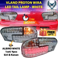 Vland Proton Wira Tail Lamp Rear Light wira Lampu Belakang White Albino Clear Putih (KIri & Kanan)