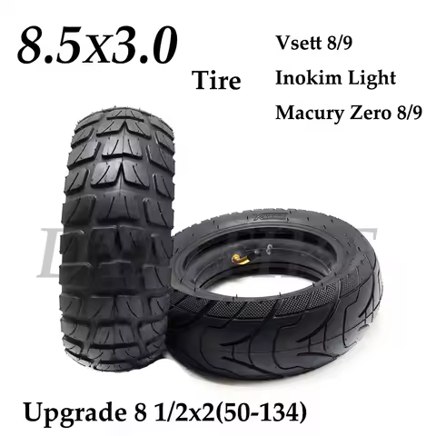 8.5 Inch 8 1/2x3.0 Tire for Electric Scooter Inflation Wheels Upgrade 8 1/2x2 (50-134) Widened Inner