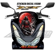 Striker Decal Visor PCX 160/ PCX Visor Sticker/Honda PCX 160