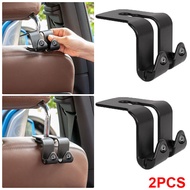 2Pcs Portable ABS Car Seat Double Hooks Mobile Phone Holder for Honda Accord City Civic Odyssey HRV CRV Jazz Vezel Crosstour Insight Fit Pilot Auto Sundries Bag Organizer Hooks Accessories