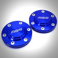 ฝาครอบดุมล้อ ฝาดุมล้อ (2ชิ้น) ดุมตบ แบบตบเข้า อลูมิเนียม แม็ก 6 รู ขนาดเส้นผ่าศูนย์กลาง 105-106 mm (