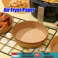 [SG]100PCS Air Fryer Paper  Non-Stick Steamer Air Fryer Paper Liner Round Air Fryer Paper 20CM Baking Paper For Oven