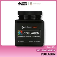 Youtheory, Collagen for Men | Powerful Protein + Essential Nutrients Vitamin C & Biotin | 5000mg Pur
