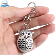 Fashion Unisex Keychain Pocket Watch Metal Alloy Keyring Vintage Owl Shape Clock Key Chain Bag Car Birthday Gifts