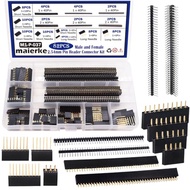 maierke 82PCS 2.54mm Pitch Male and Female Pin Header Connector Assortment Kit, Stackable Shield Hea