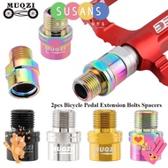 SUSANS 2pcs Shaft Crank Expander Cycling Pedal Accessories Parts Bicycle Pedal Extender Foot Extende
