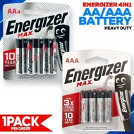 Energizer MAX 2A 3A 12pcs Per Card MAX Energizer Alkaline Battery AA / AAA