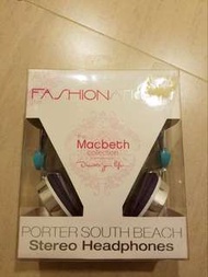 Headphones - Fashion Nation Macbeth stereo colourful headphones